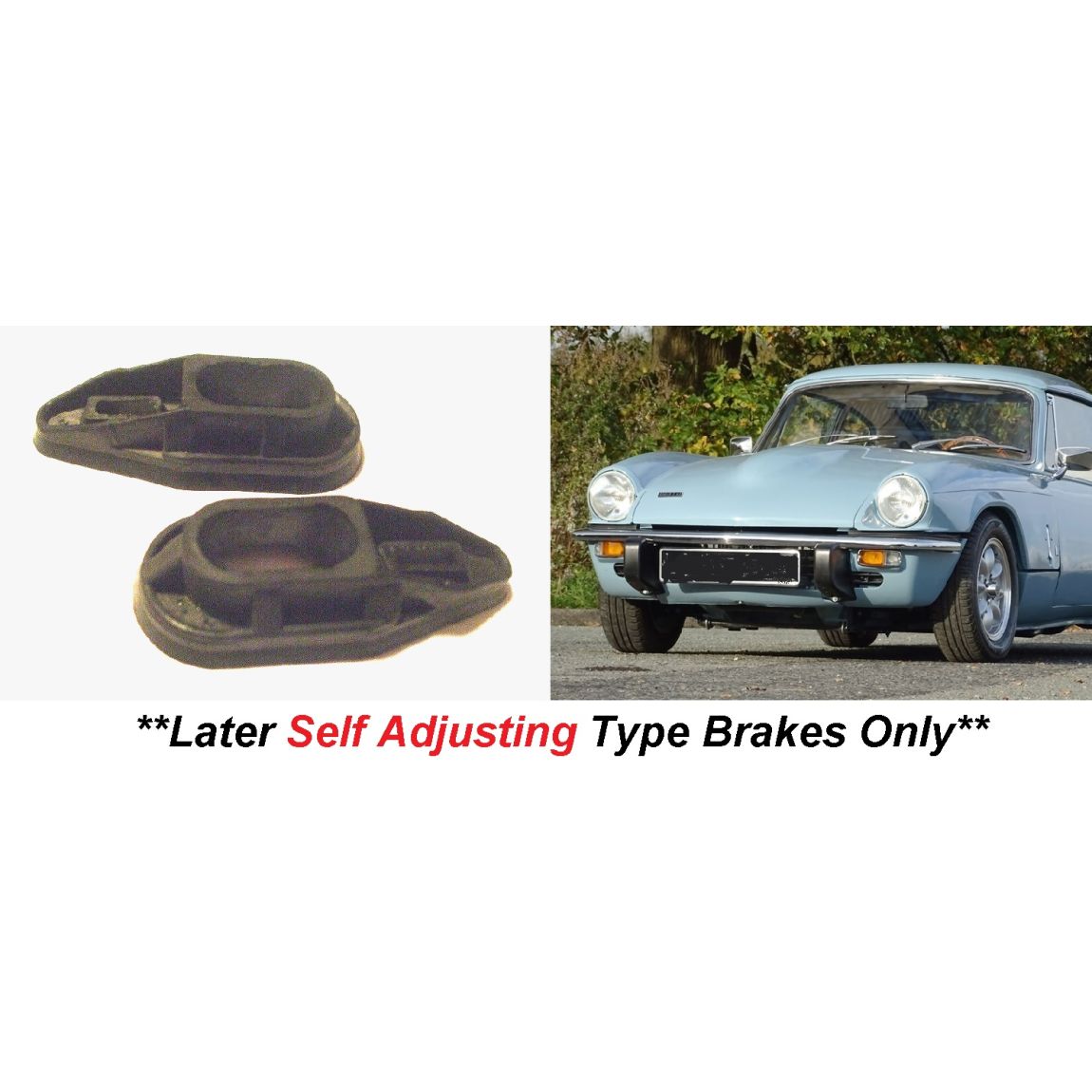 REAR WHEEL CYLINDER GAITERS x2 (Triumph GT6) (Self Adjusting Type) (** From 1973- 74 **) 